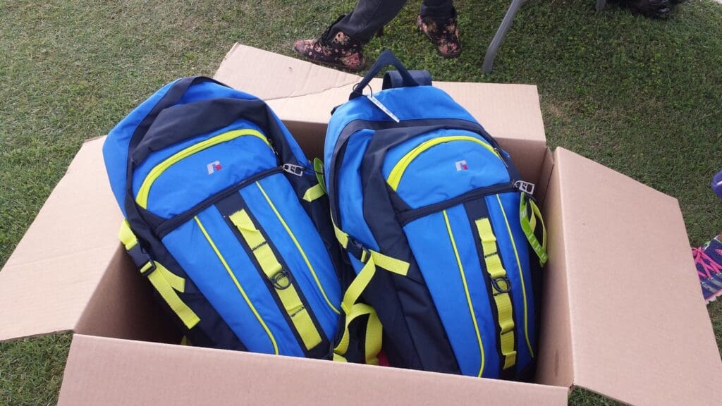 Backpack drive in Laveen Village