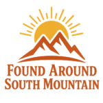 Orange and yellow logo of FOund Around South Mountain, a local blog about the South Mountain area.
